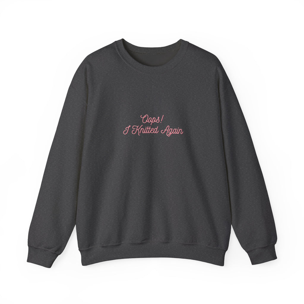 Oops! I Knitted Again crewneck sweatshirt