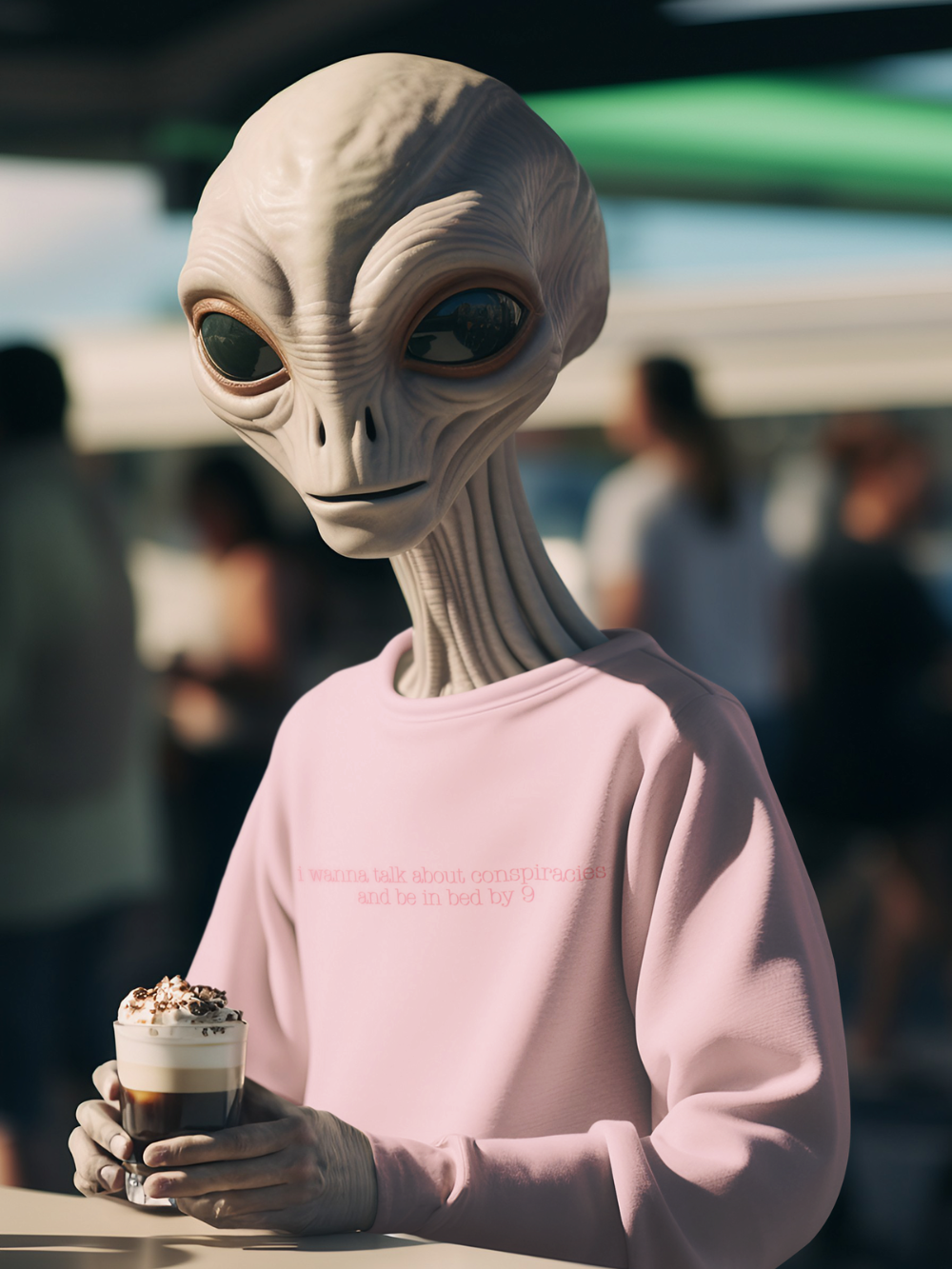 Conspiracies and Bed By 9 crewneck sweatshirt